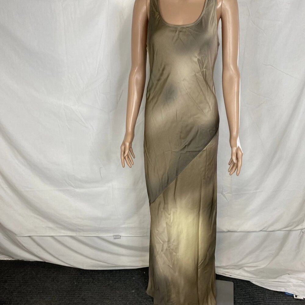 NEW RAG & BONE Daisy Satin Maxi Dress • Size 6 • Brown Multicolor
